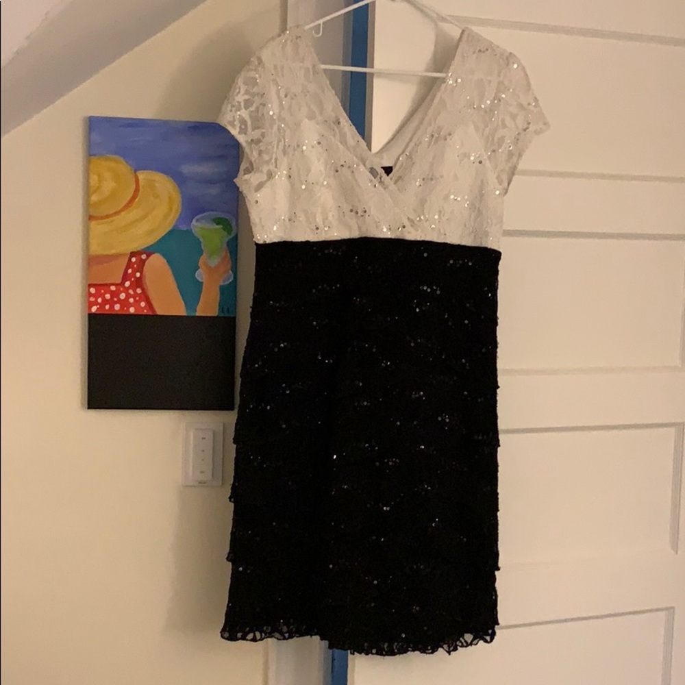 Sequin evening dress